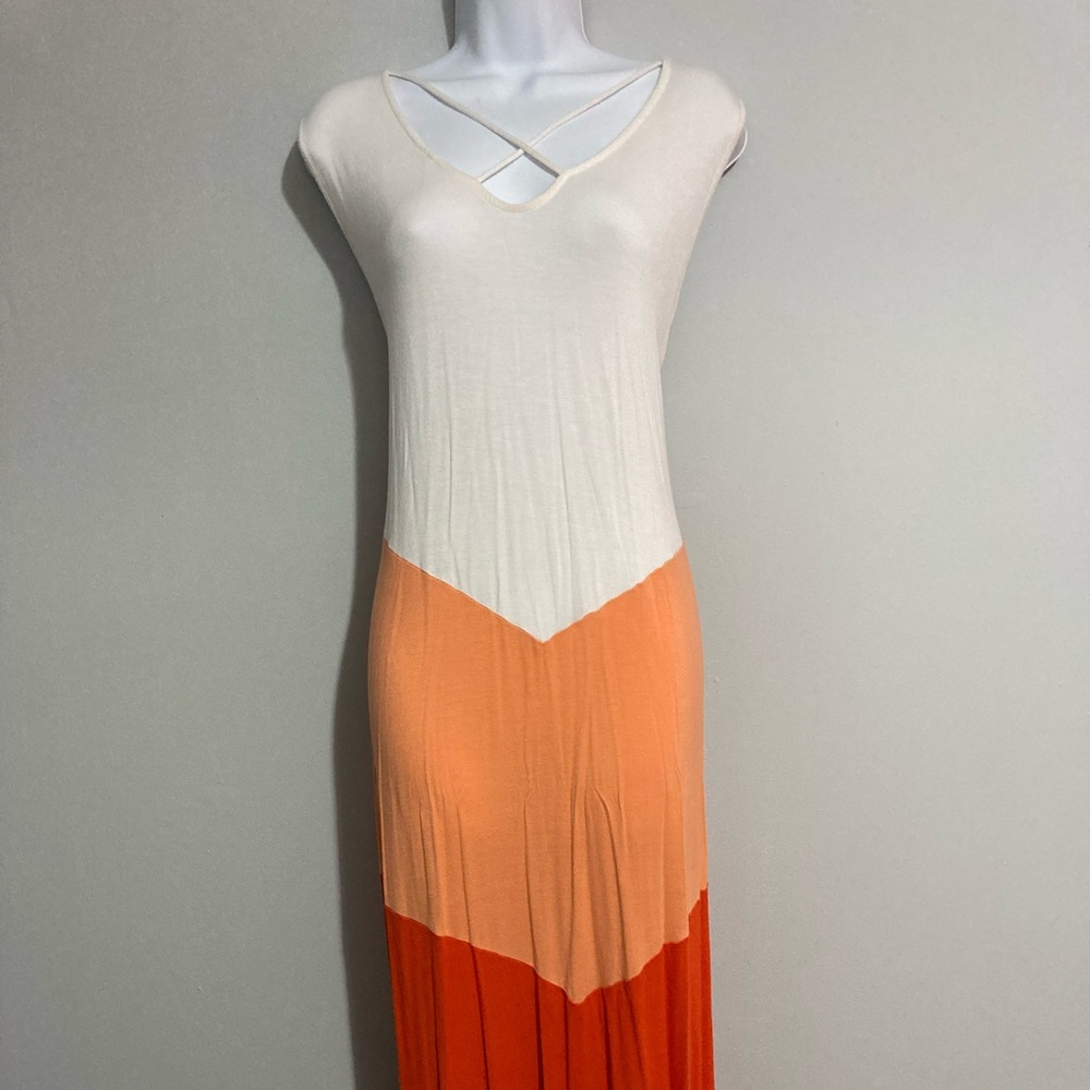 Colorblock Maxi Dress